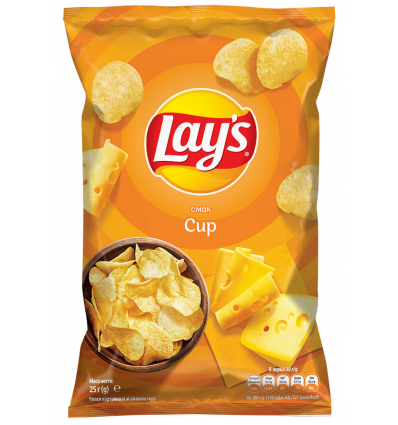 Чіпси картопляні Lay`s зі смаком сиру 25г