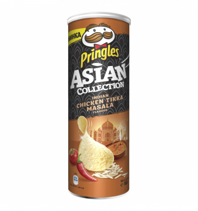 Чіпси Pringles рисові курка з індійськими спеціями гострі 160г