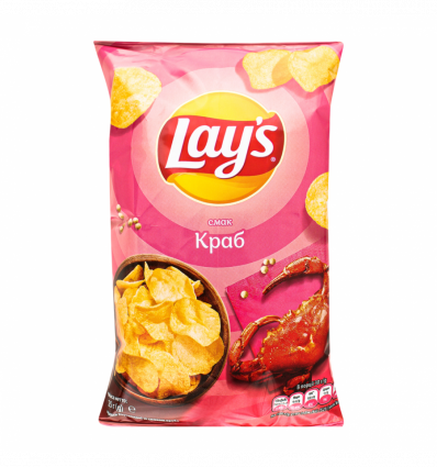 Чіпси Lays картопляні зі смаком краба 25г