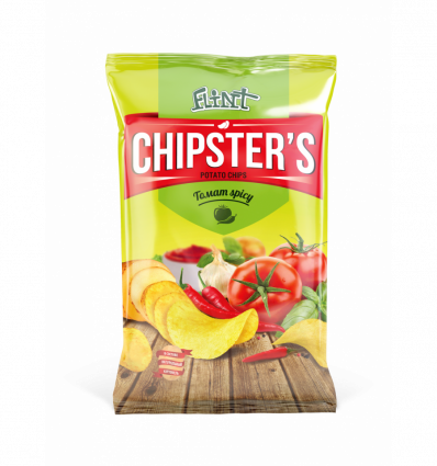Чіпси Flint Chipster's картопляні зі смаком томата Спайсі 130г