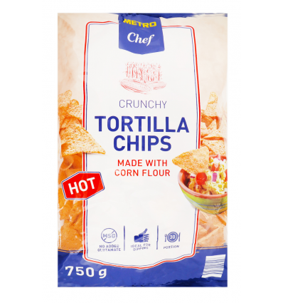 Чіпси Horeca Select Tortilla Chips Hot кукурудзяні 750г