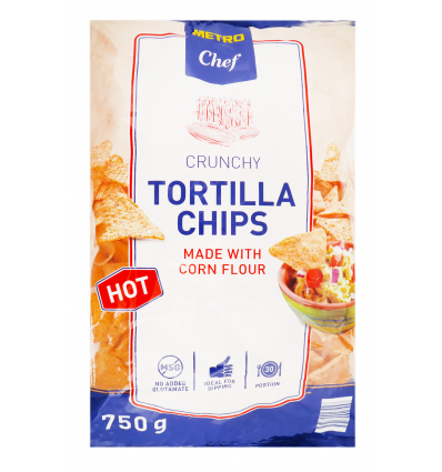 Чипсы Horeca Select Tortilla Chips Hot кукурузные острые 750г