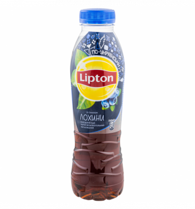 Напій безалкогольний Lipton Чай чорний смак лохини негазований 0,5л
