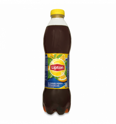 Напій безалкогольний Lipton Чай чорний холодний зі смак лимону негазований1л