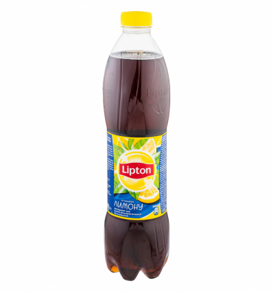 Напій безалкогольний Lipton Чай чорний холодний зі смак лимону негазований 1,5л