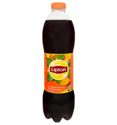 Напиток безалкогольный Lipton Чай черный холодный со вкусом персика негазированный 1,5л