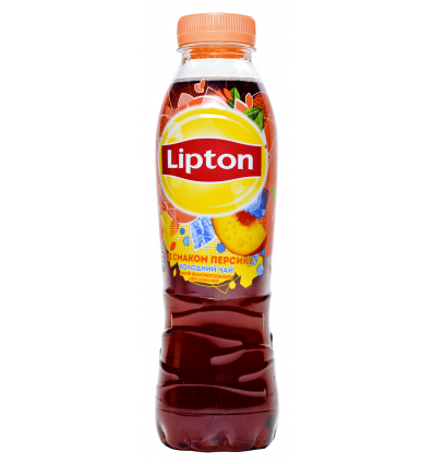 Напиток безалкогольный Lipton Чай черный холодный со вкусом персика негазированный 0.5л