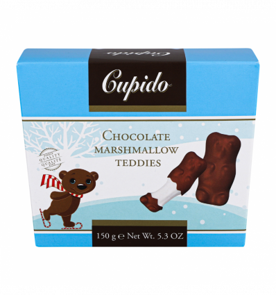Маршмеллоу Cupido Teddies з молочним шоколадом 150г