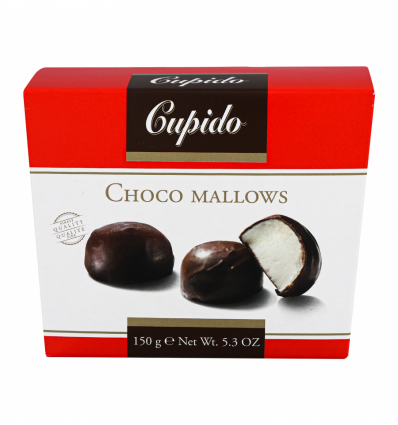 Маршмеллоу Cupido бельгійські з чорним шоколадом 150г