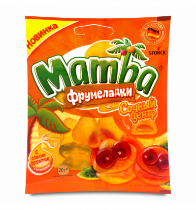 Мармелад Mamba Фрумеладки жевательный с фруктовой начинкой 70г