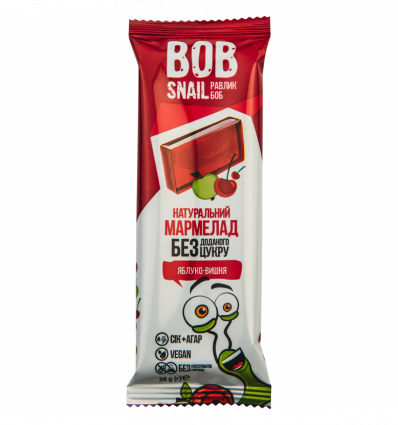 Мармелад Bob Snail Яблоко-вишня фруктово-ягодный 38г