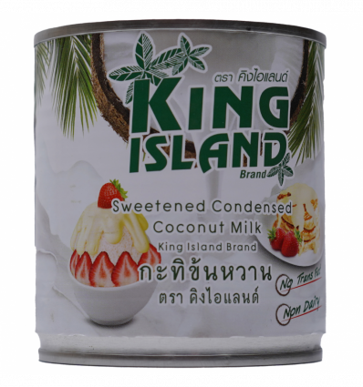 Молоко згущене кокосове King Island з цукром 380г