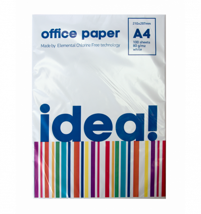Бумага офисная IDEA А4, 80 г/м², 100 л