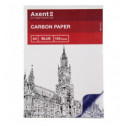 Папір копіювальний Axent 3301-02-A, А4, 100 аркушів, синій