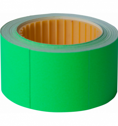 Ценники BUROMAX 30x40мм (150шт 4.5м) прямоугольные внешняя намотка зеленые (BM.282113-04)