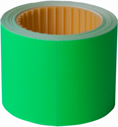 Ценники BUROMAX 50x40мм (100шт 4м) прямоугольные внешняя намотка зеленые (BM.282112-04)