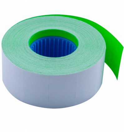 Цінник BUROMAX 26x16мм (1000шт 12м) прямокутний внутрішнє намотування зелений (BM.281103-04)