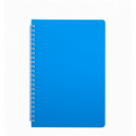 Зошит для нотаток BRIGHT, L2U, А5, 60 арк., клітинка, блакитний, пласт.обкладинка
