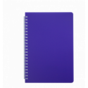 Зошит для нотаток BRIGHT, L2U, А5, 60 арк., клітинка, фіолетовий, пласт.обкладинка