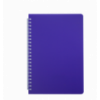 Зошит для нотаток BRIGHT, L2U, А5, 60 арк., клітинка, фіолетовий, пласт.обкладинка