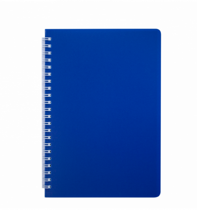 Тетрадь для записей BRIGHT, L2U, А5, 60 л., клетка, синяя, пласт.обл. ( BM.24554155-02 )