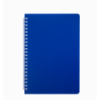 Тетрадь для записей BRIGHT, L2U, А5, 60 л., клетка, синяя, пласт.обложка