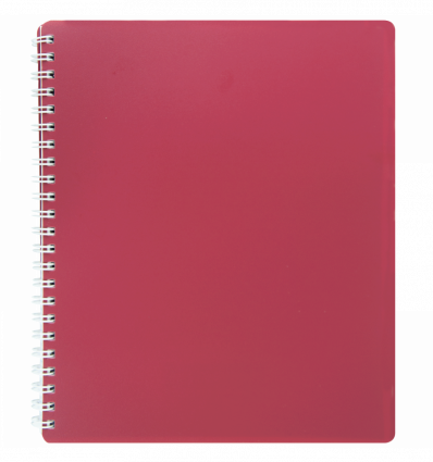 Тетрадь для записей CLASSIC, B5, 80 л., клетка, пластиковая обложка, красная