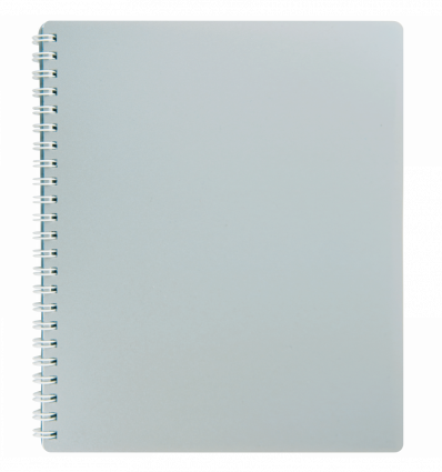 Тетрадь для записей CLASSIC, B5, 80 л., клетка, пластиковая обложка, серая