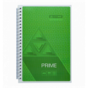 Тетрадь для записей PRIME, А5, 96 л., клетка, картонная обложка, салатовая