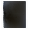 Зошит для нотаток CLASSIC, B5, 80 арк., клітинка, пластикова обкладинка, чорний