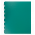 Тетрадь для записей CLASSIC, B5, 80 л., клетка, пласт. обл., зеленая ( BM.2419-004 )