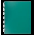 Тетрадь для записей CLASSIC, B5, 80 л., клетка, пласт. обл., зеленая ( BM.2419-004і )