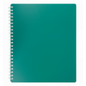Тетрадь для записей CLASSIC, B5, 80 л., клетка, пластиковая обложка, зеленая