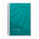 Зошит для нотаток PRIME, А5, 96 арк., клітинка, карт. обкл., бірюзовий ( BM.24551101-06 )