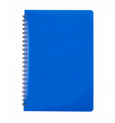 Тетрадь для записей GLOSS, А5, 80л., клетка, пласт. обл., синий ( BM.24552151-02 )