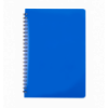Тетрадь для записей GLOSS, А5, 80л., клетка, пластиковая обложка, синий