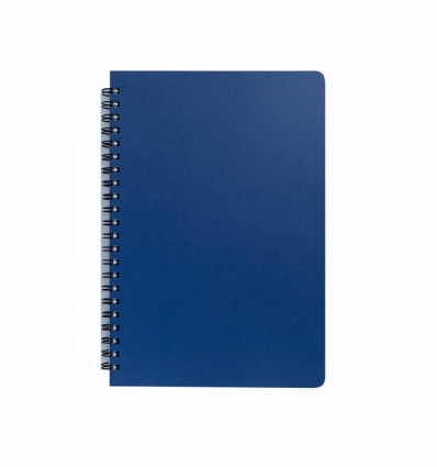 Тетрадь для записей OFFICE, L2U, А5, 96 л., клетка, синяя, пласт. обложка