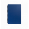 Тетрадь для записей OFFICE, L2U, А5, 96 л., клетка, синяя, пласт. обложка