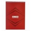 Блокнот на пружине сверху MONOCHROME, JOBMAX, А5, 48 л., красный