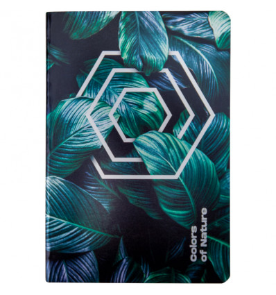 Блокнот Axent Colors of Nature 8453-04-A, А5, 60 листов, клетка, твердая обложка