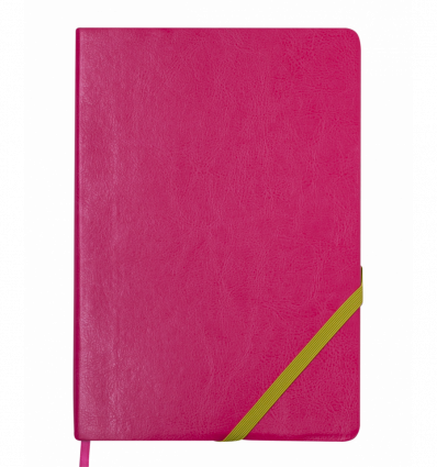 Блокнот діловий LOLLIPOP, L2U, А5, 96 арк., нелінов., рожевий, шт.шкіра