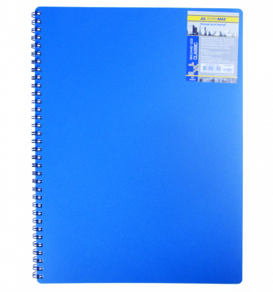 Тетрадь для записей CLASSIC, А6, 80 л., клетка, пласт. обл., синяя ( BM.2589-002 )