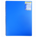 Тетрадь для записей CLASSIC, А6, 80 л., клетка, пластиковая обложка, синяя