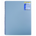 Тетрадь для записей CLASSIC, А6, 80 л., клетка, пласт. обл., серая ( BM.2589-009 )