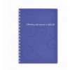 Записная книга на пружине, BAROCCO, А6, 80 л., клетка, пластиковая обложка, фиолетовая