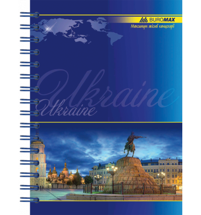 Зошит для нотаток MY COUNTRY BM.2422, А6, 96 арк., клітинка, тверда обкладинка з ламінацією