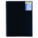 Тетрадь для записей CLASSIC, А6, 80 л., клетка, пластиковая обложка, черная