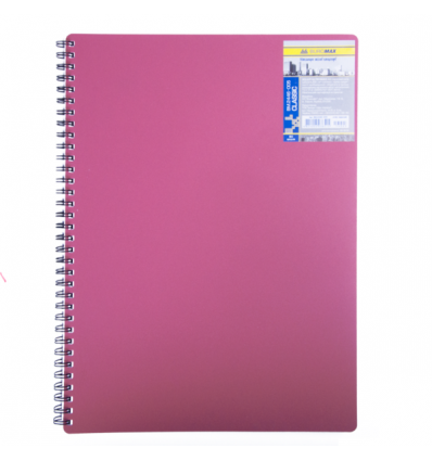 Зошит для нотаток CLASSIC, А6, 80 арк., клітинка, пластикова обкладинка, червоний