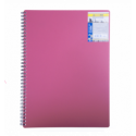Тетрадь для записей CLASSIC, А6, 80 л., клетка, пласт. обл., красная ( BM.2589-005 )