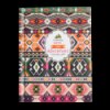 Записна книжка ETHNO, А6, 64 арк., клітинка, тв. обкл., мат. ламінація+лак, малинова ( BM.24614104-2